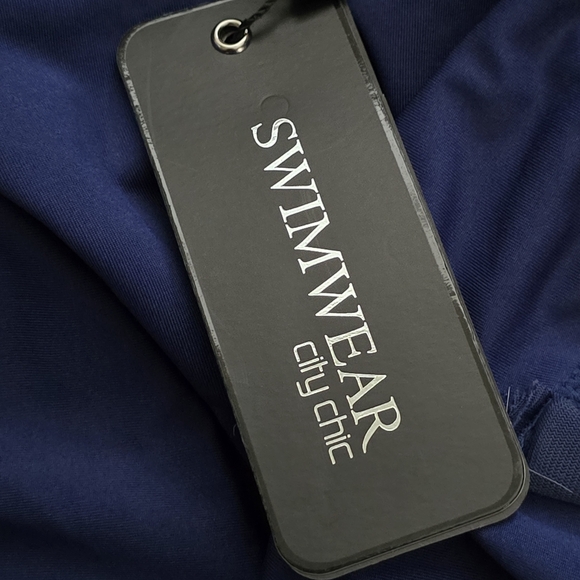 City Chic Rhodes Navy One-Piece Swimsuit | XL | NWT - Picture 10 of 10